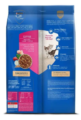 Cat Chow Gatitos Pescado, Carne y Leche *500G