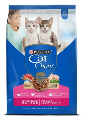 Cat Chow Gatitos Pescado, Carne y Leche *500G