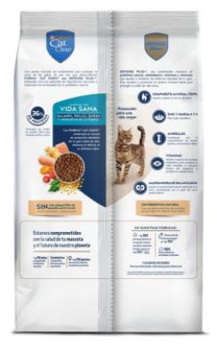 CAT CHOW SALMON POLLO QUESO VIDA SANA * 1,3KG