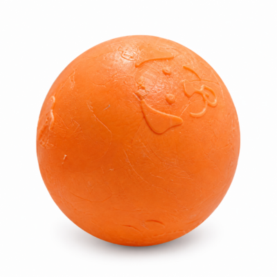 Esfera naranja texturizada en estudio PELOTA MACIZA GRANDE